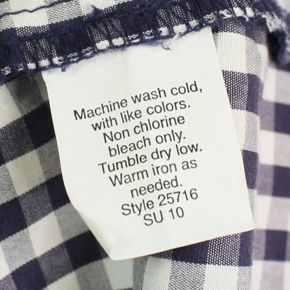 J. Crew Black White Gingham Drawstring Wai… - Picture 5 of 13